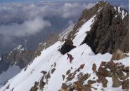 Mario  lascia la cima sud  dell'Argentera