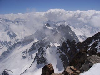 dalla cima sud, Passo dei Detriti e Nasta, in direzione golfo di Antibes