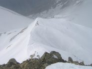 crestina nevosa sotto l'anticima