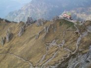Rifugio Rosalba visto dalla Torre Cecilia