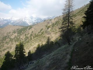 Il sentiero di discesa