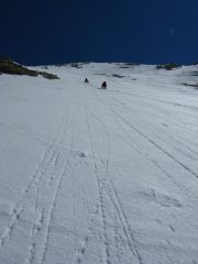 parte mediana del pendio la piu' ripida