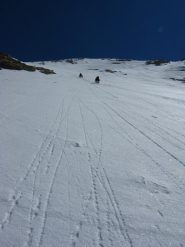 parte mediana del pendio la piu' ripida