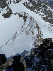 dalla cima sul primo colletto