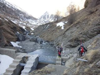 La neve inizia dalla presa