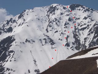 zoommata sulla nostra discesa