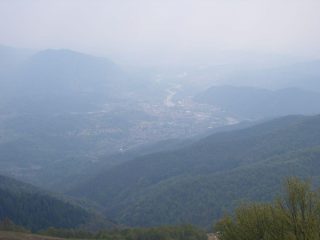 panoramica dalla cima