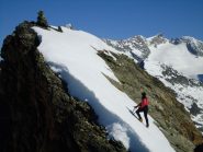 a pochi metri dalla cima della Trouma