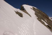 la bella crestina che porta in vetta alla Trouma