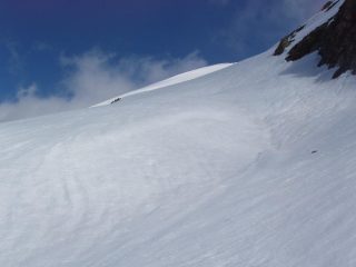 Il pendio finale della Clapiera Settentrionale