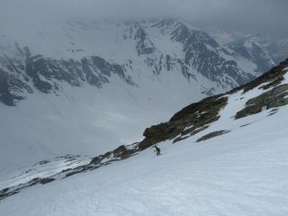 Discesa dalla cima