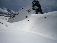 in discesa nel vallone superiore