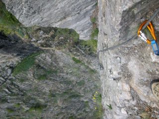 strapiombi nell'ultimo pezzo veticale