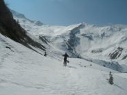 in discesa nel traverso alto