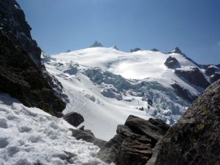 Discesa nel ghiacciaio Trient