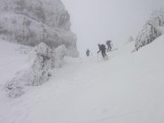 decollo con un po di nebbia