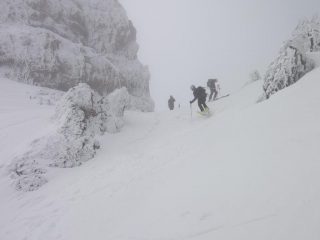 decollo con un po di nebbia