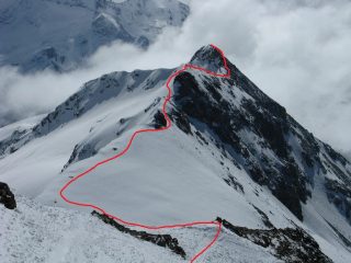 percorso per la Maurin visto dal centrale