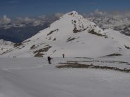 la cima occidentale dalla cima centrale