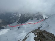 Itinierario dalla partenza fino al Pas de la Grand Barre