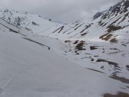 Innevamento scarsino in discesa