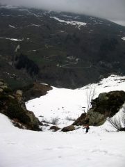 superando la barra rocciosa