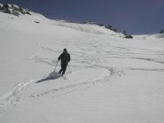 In discesa appena sotto la Schiena d'asino