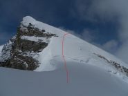 Aiguille du Croissant e la discesa del Mur de la Cotè