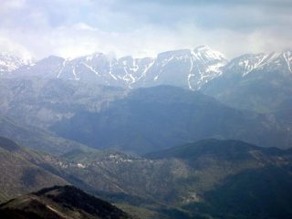 Panorama sulle Alpi Liguri