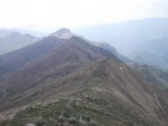 Il crinale sud , dalla cima