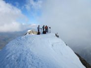 primo gruppo giunto in punta