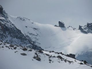 traccia di salita al Colle Gran Neyron 