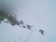 parte ripida a piedi...