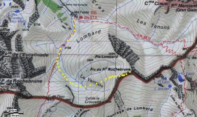 itinerario sulla carta