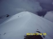 In prossimita' della cima
