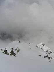 La cresta verso la valle Elvo