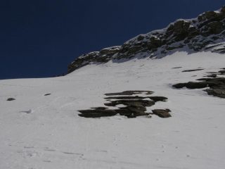 la bastionata finale che sostiene la cima