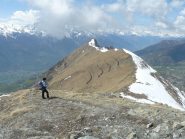a pochi metri dalla cima dell'aver