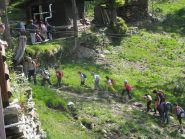 un gruppo dei piccoli alpinisti