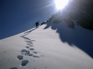 l'uscita in cresta