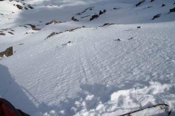 Il canale prima della discesa