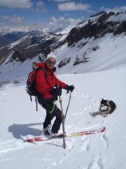 Paolo con bastoncini da sci 