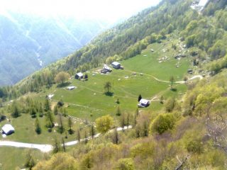 Prati dalla cima della via