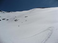 sciando su fantastici pendii...