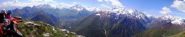 panorama dalla cima verso entraque e valle gesso