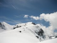 La discesa dalla vetta.