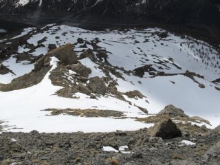 Versante di salita dall'alto