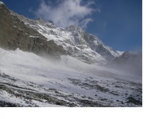 le Grand Murailles salendo al col de Vofrede