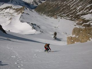 Marco inizia la discesa