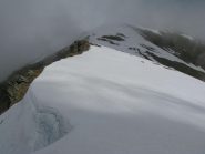 La cresta verso la Cavalcurt